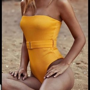 NWT one piece strapless swimsuit